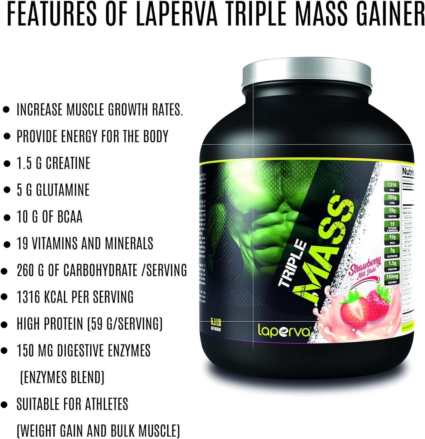 Laperva Triple Mass Gainer 6 LB - Wellness Shoppee