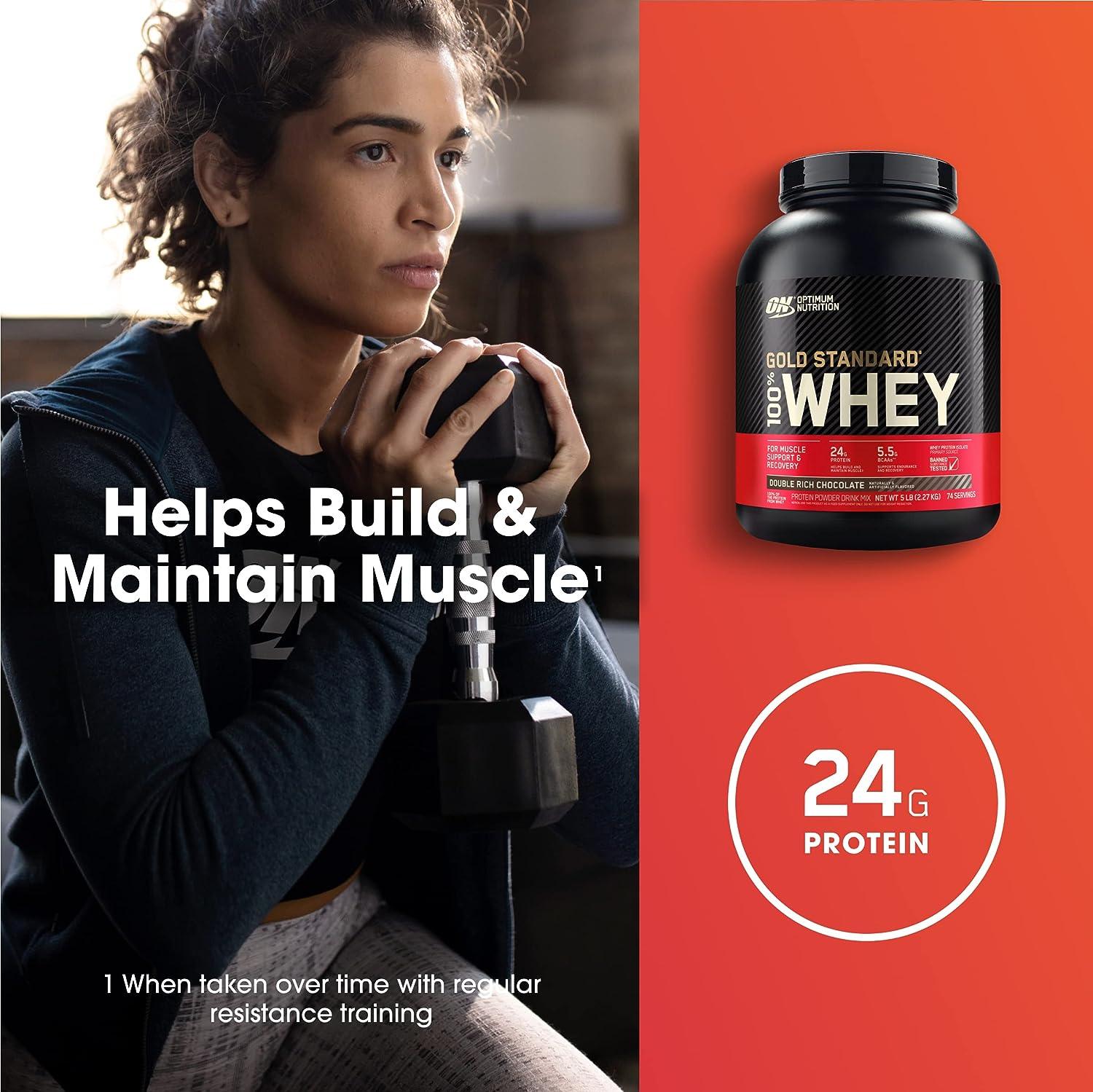 Optimum Nutrition 100% Gold Standard Whey 5lbs - Wellness Shoppee