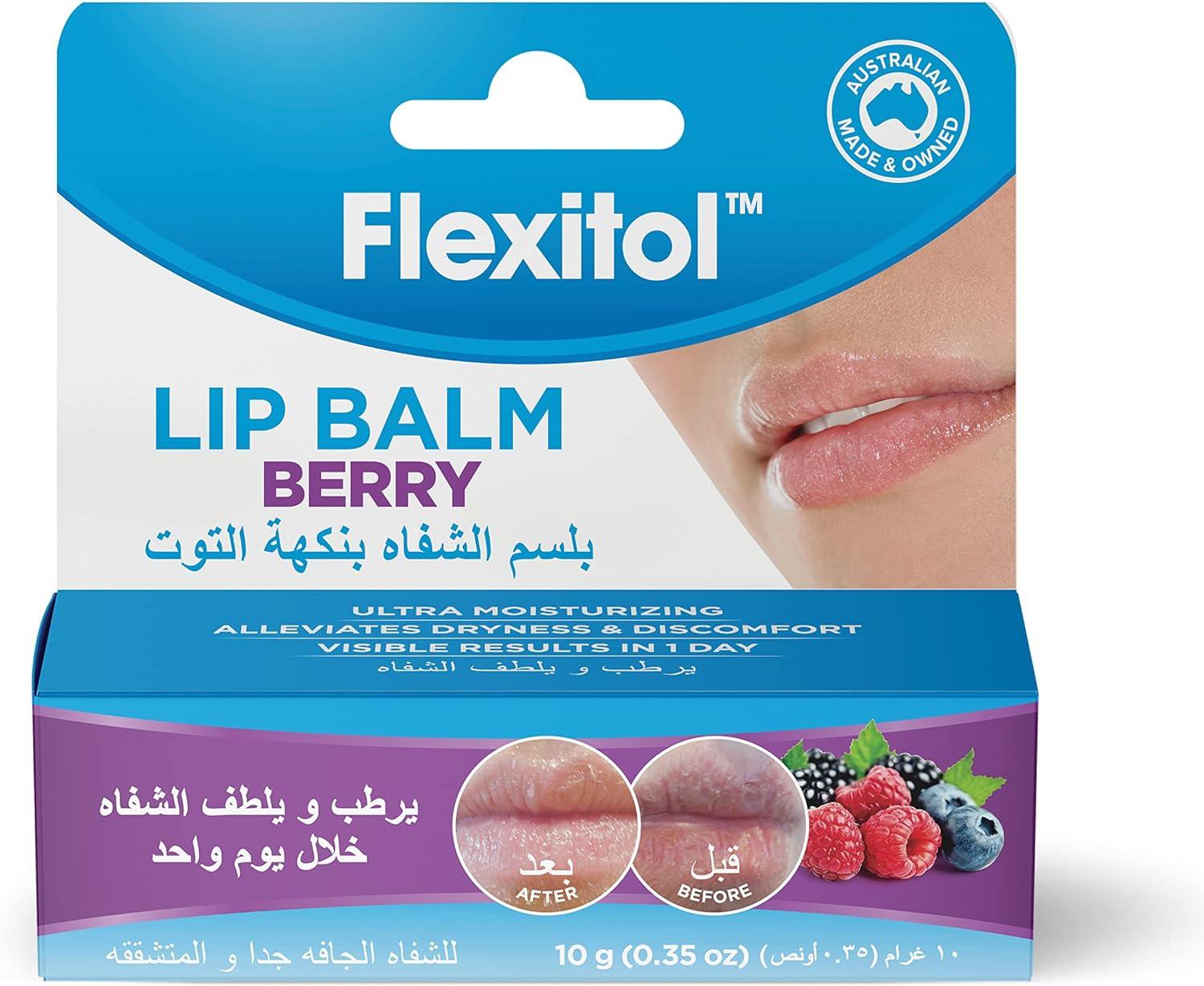 Flexitol Lip balm 10g- Berry - Wellness Shoppee