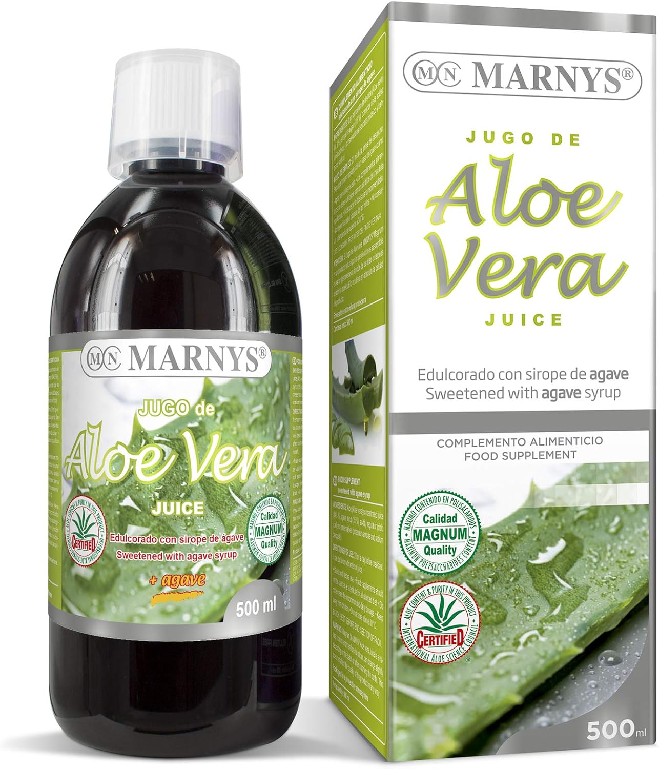 MARNYS Aloe Vera and Agave Syrup Juice 500ml