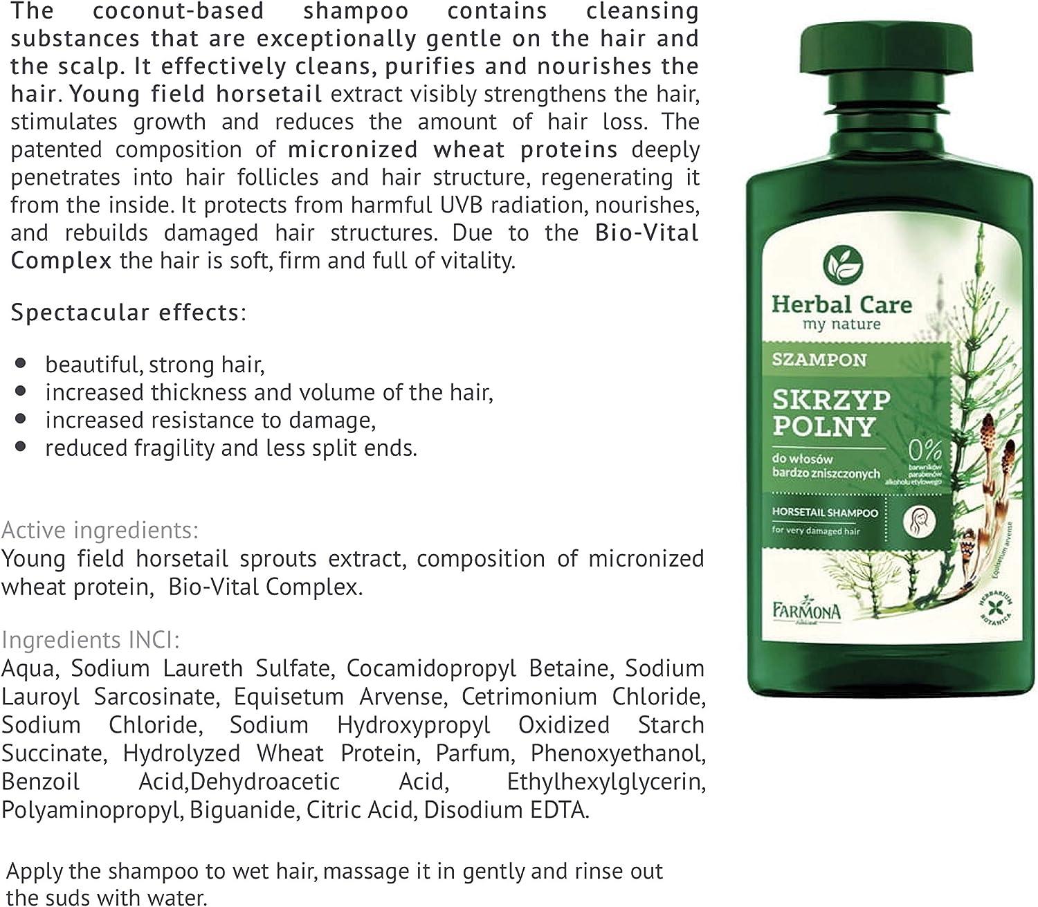 FARMONA Herbal Care: Horsetail shampoo - Wellness Shoppee