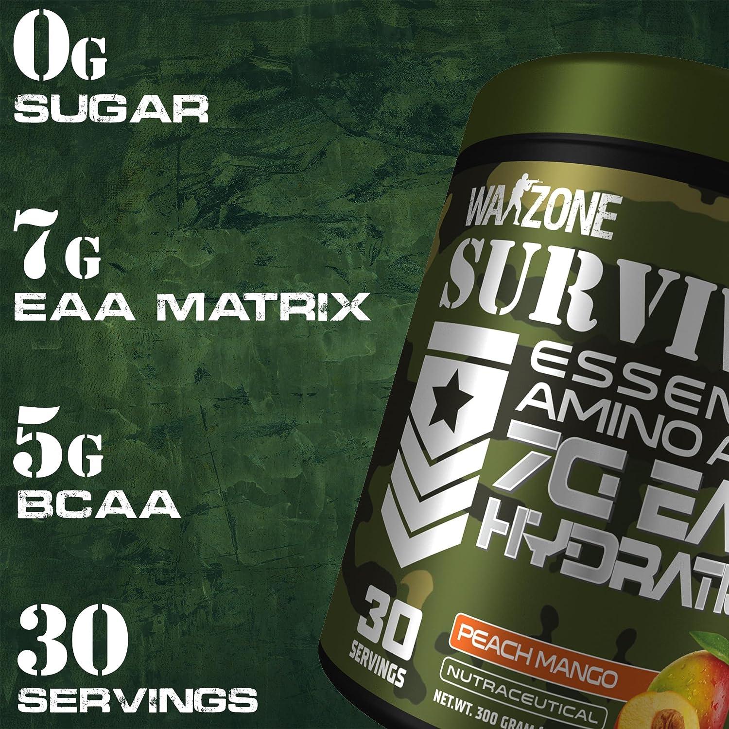 Warzone Survivor Essential Amino Acids 7G EAA + Hydration - Wellness Shoppee