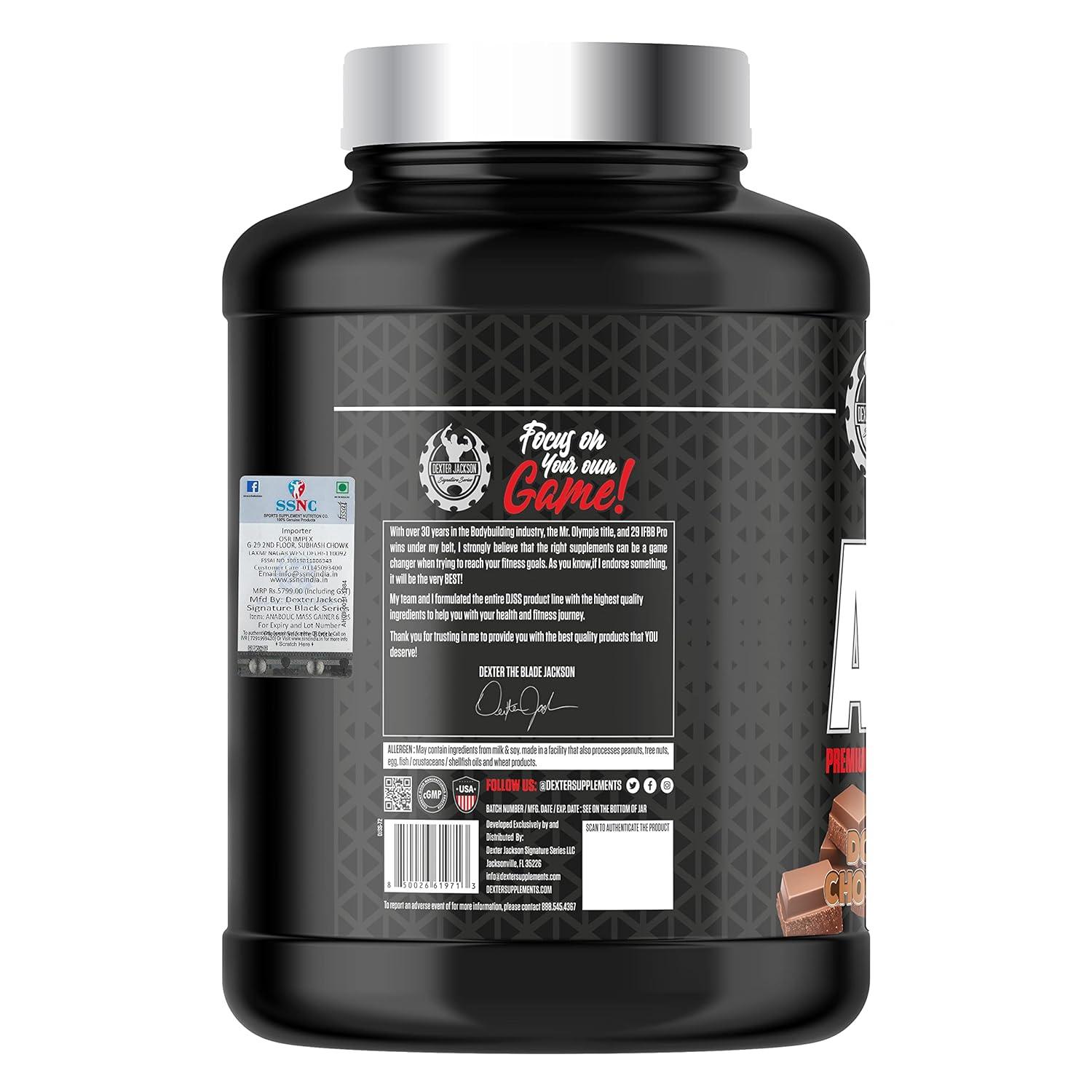 Dexter Jackson Black Series Anabolic Mass Gainer 6 lbs - Wellness Shoppee