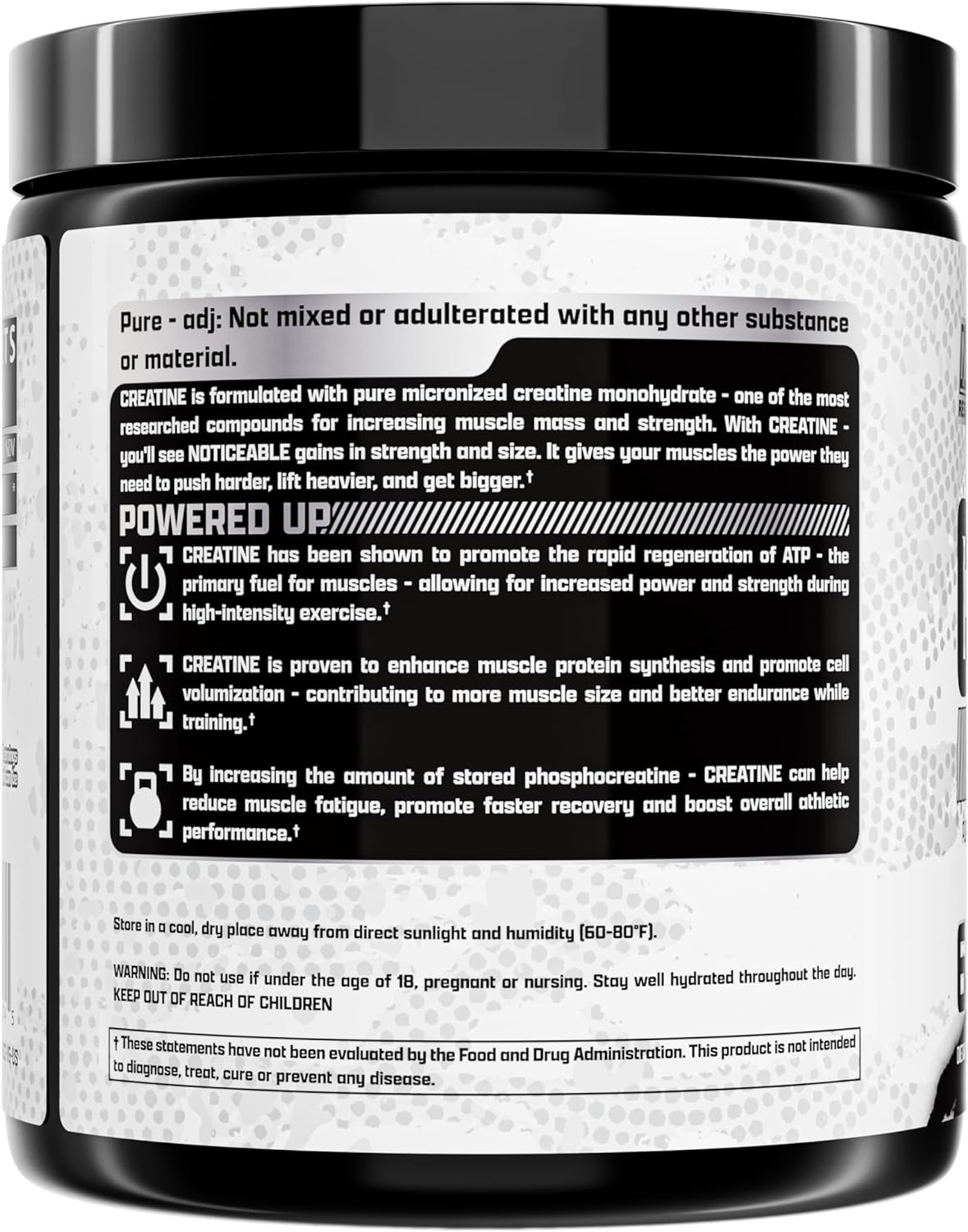 Nutrex Research Creatine Monohydrate Unflavoured 300g, 60 serving