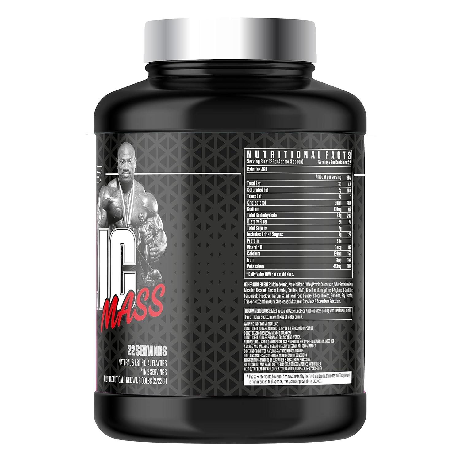 Dexter Jackson Black Series Anabolic Mass Gainer 6 lbs - Wellness Shoppee