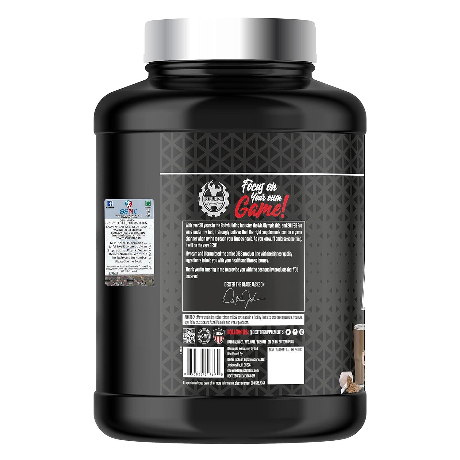 Dexter Jackson Black Series Anabolic Whey 5 Lbs - Chocolate Smoothie - Wellness Shoppee