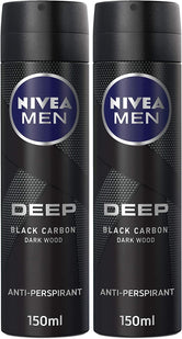 NIVEA MEN Antiperspirant Spray for Men, DEEP Black Carbon - Wellness Shoppee