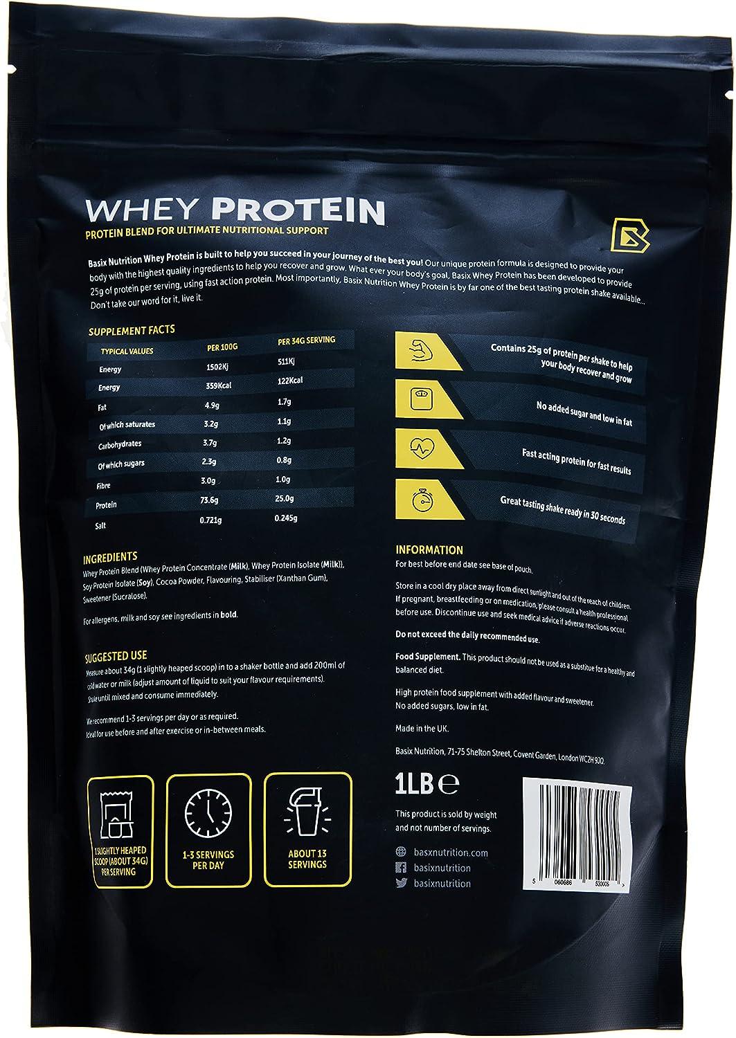 Basix Whey Protein 1Lb - Wellness Shoppee