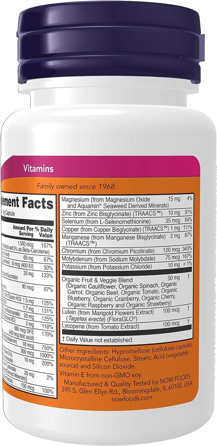 Now Foods Daily Multi-Vitamin, 30 Veg Capsules - Wellness Shoppee