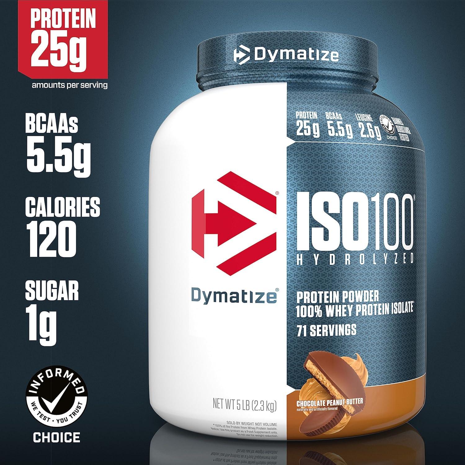 Dymatize ISO 100 Chocolate Peanut Butter 5Lb - Wellness Shoppee