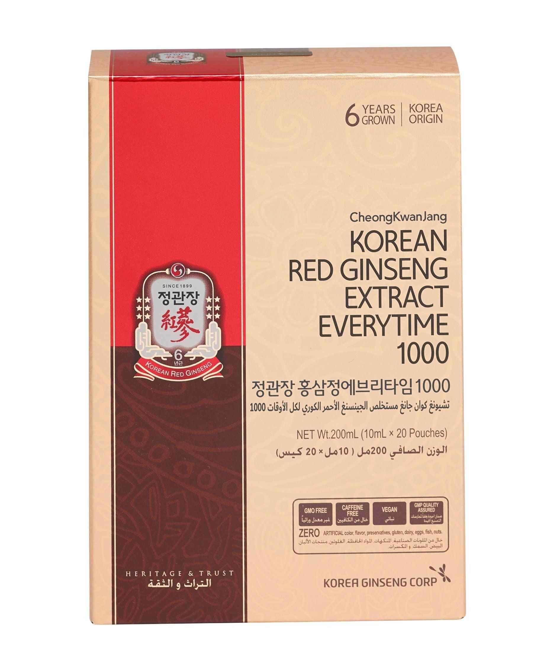 Add to Favourites Korean Red Ginseng Extract EveryTime 1000 - Wellness Shoppee