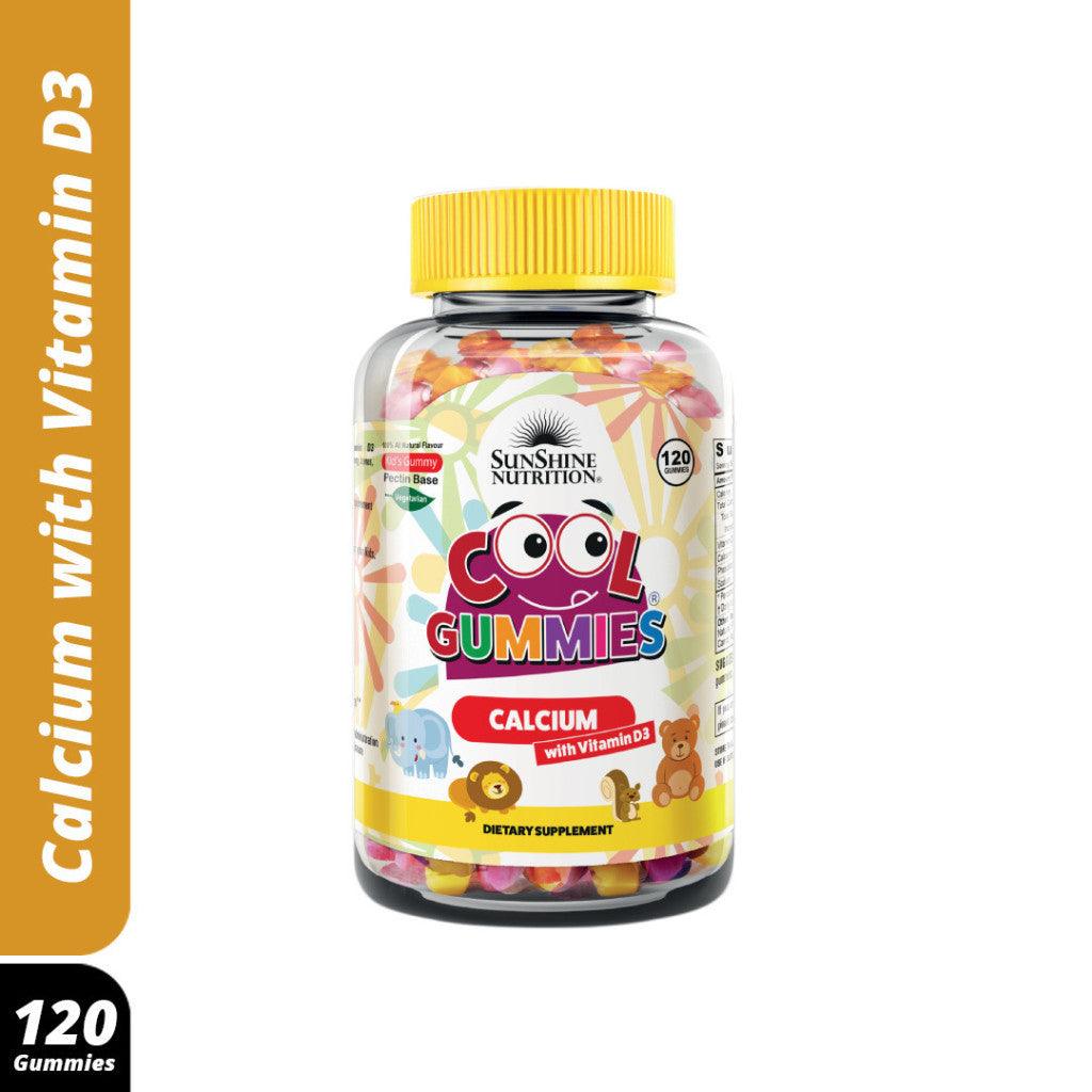 Sunshine Nutrition Cool Gummies Kids Calcium With Vitamn D3 120's - Wellness Shoppee