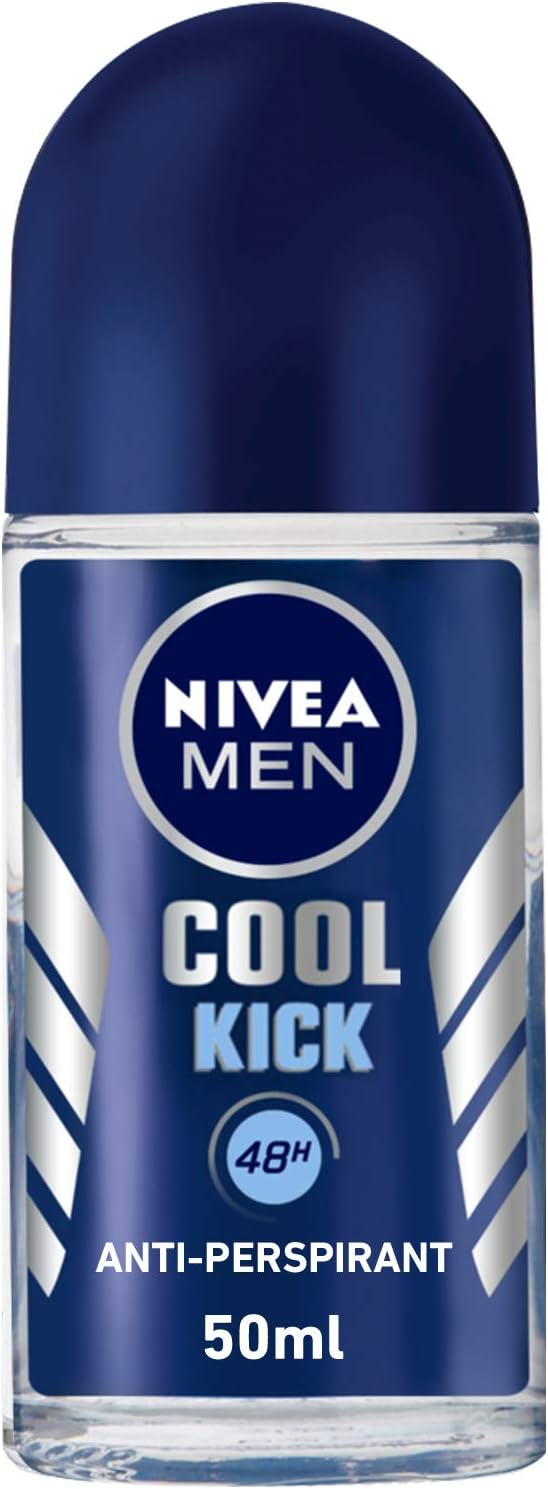 NIVEA MEN Cool Kick, Deodorant for Men, Fresh Scent, Roll-on 50ml - WELLNESS OFFER