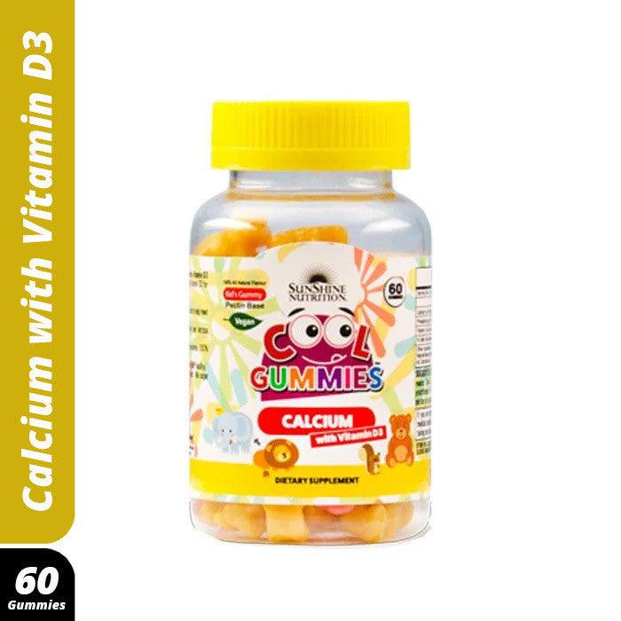 Sunshine Nutrition Cool Gummies Calcium With D3 60's - Wellness Shoppee