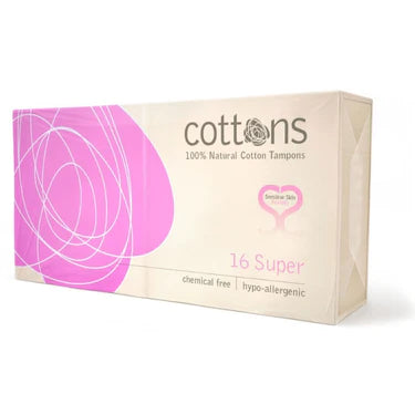 Cottons Organic Tampons Heavy Flow Pack of 16 - Wellness Shoppee