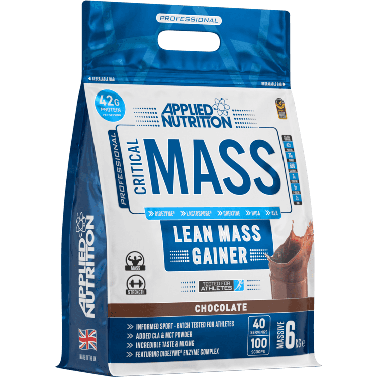 Applied Nutrition Critical Mass Lean Mass Gainz, 6 Kg, 42 G Protein Per Serving