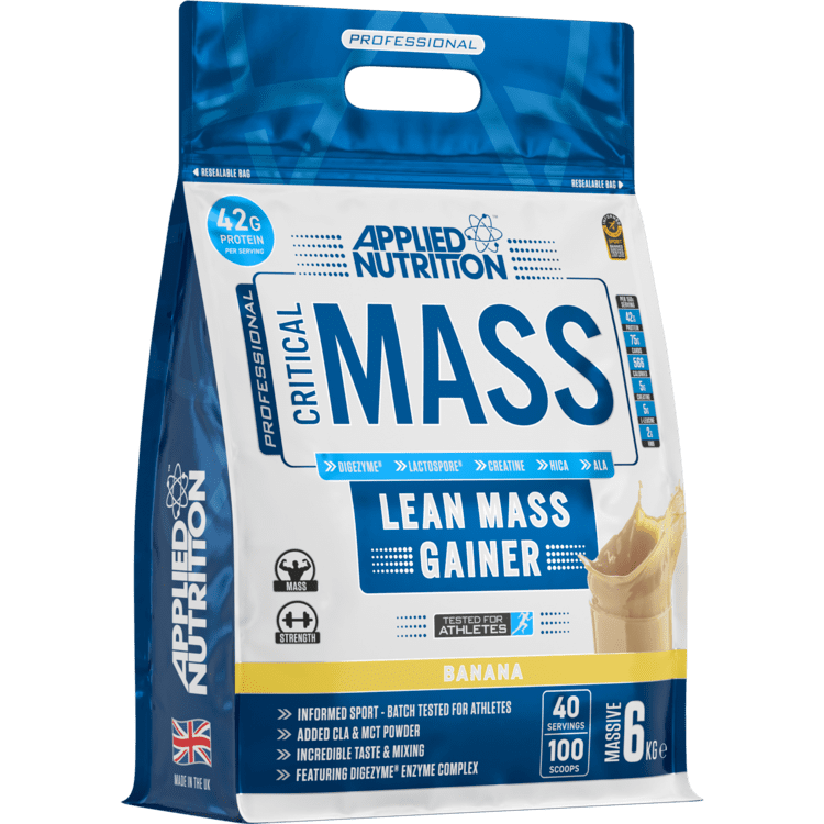 Applied Nutrition Critical Mass Lean Mass Gainz, 6 Kg, 42 G Protein Per Serving