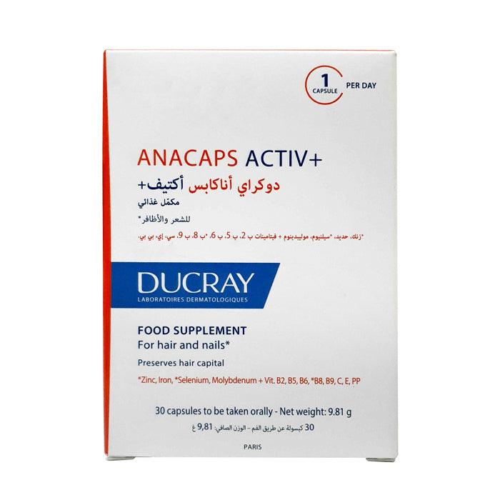 Ducray Anacaps Activ Plus Capsule 30's - Wellness Shoppee