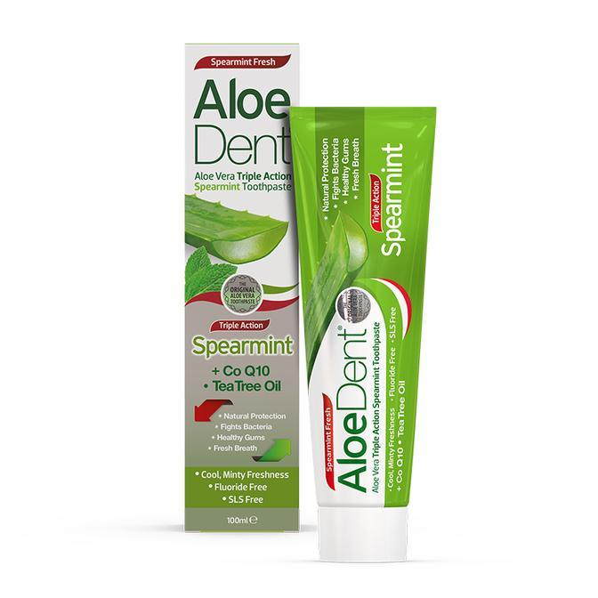 Aloe Dent Triple Action Spearmint Toothpaste 100ml - Wellness Shoppee