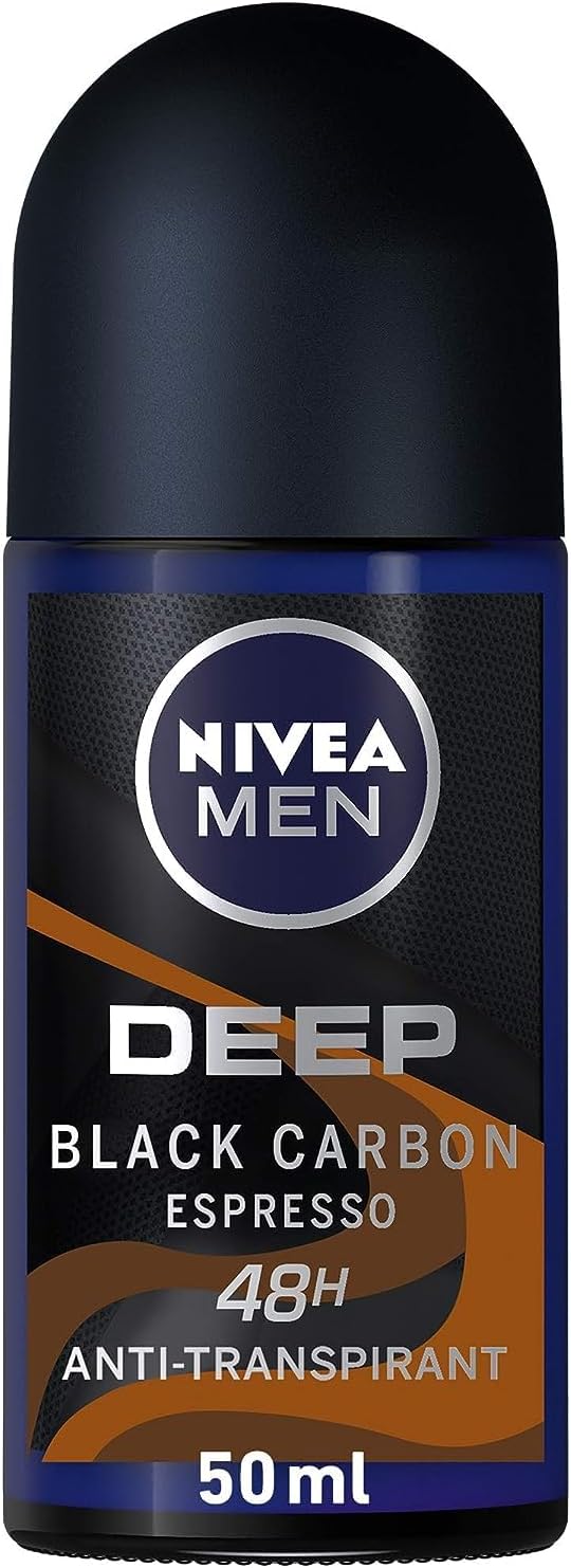 Nivea Men Antiperspirant Roll-on Deep Black Carbon 50 ml - WELLNESS OFFER