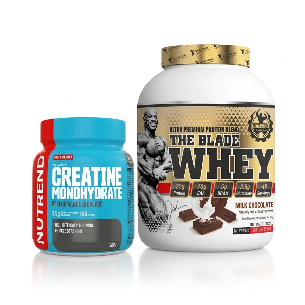 Dexter Jackson Gold Series The Blade Whey Milk Chocolate 48 Servings + Nutrend Creatine Monohydrate