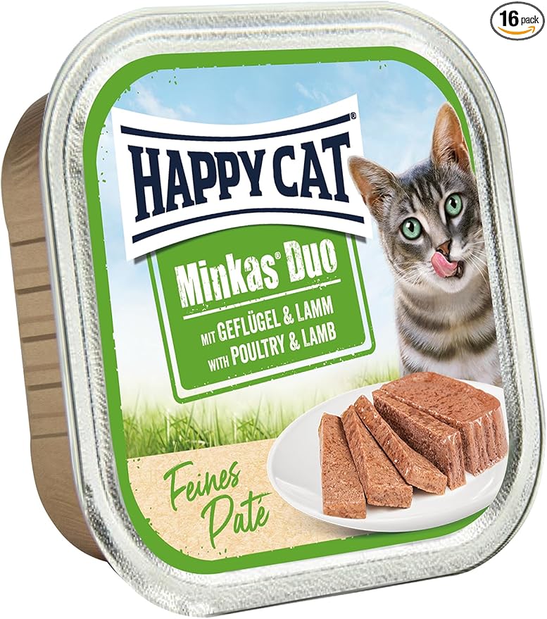 Happy Cat Minkas Duo Poultry & Lamb Paté 100 g