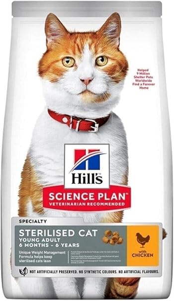 Hill's Science Plan Sterilised Young Adult Cat Food with Chicken - 3KG