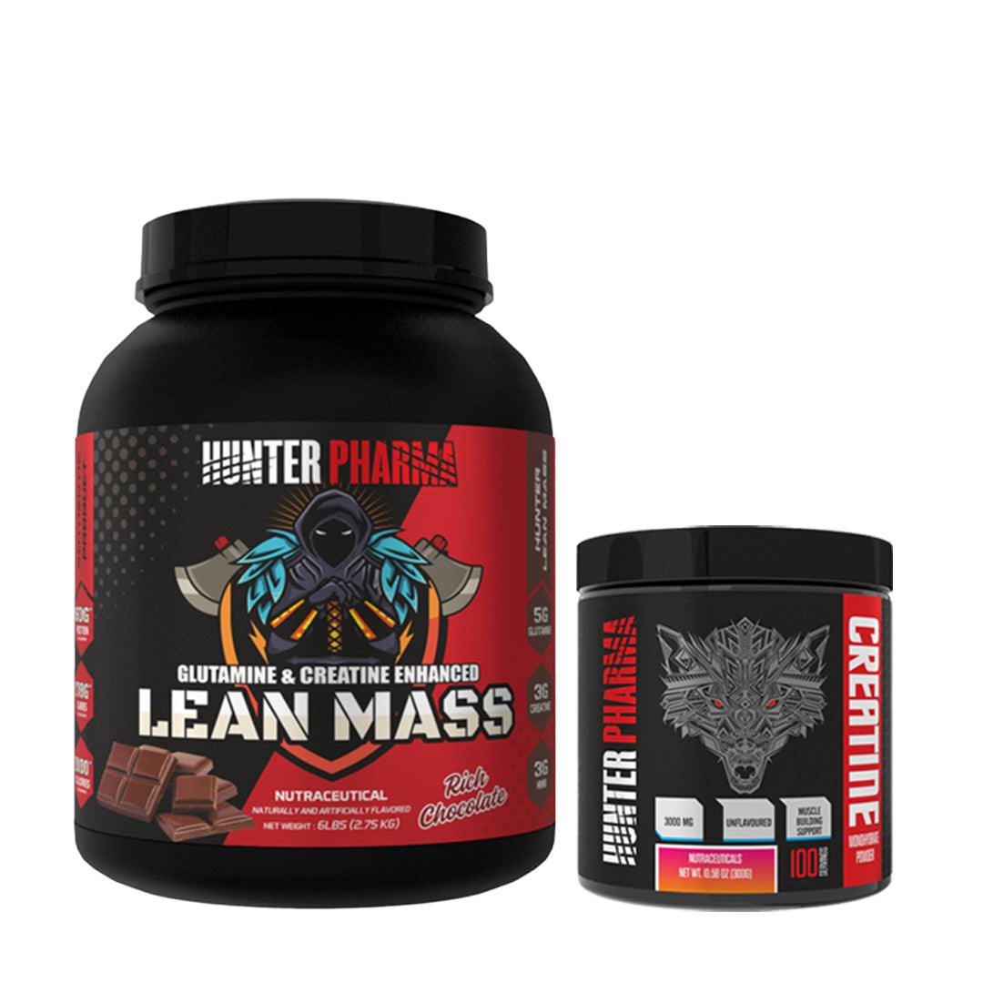 Hunter Pharma Lean Mass 6lbs + Hunter Pharma Creatine - Wellness Shoppee