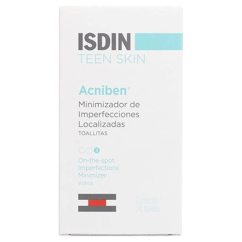 Isdin Teen Skin Acniben Minimizador Imper 30U (Toallitas) - Wellness Shoppee