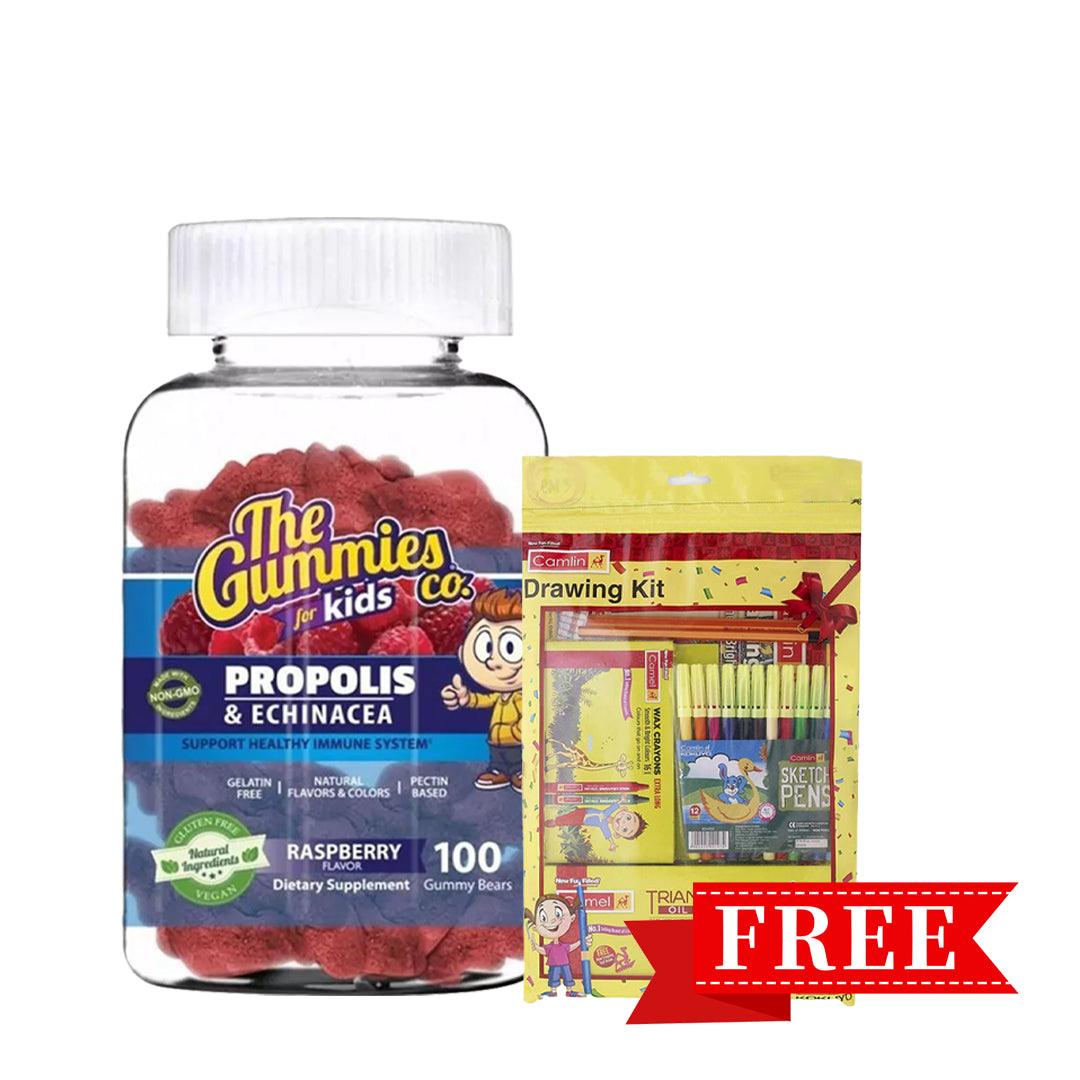 The Gummies Propolis & Echinacea Kids 100s + Free Camlin Drawing Kit - Wellness Shoppee