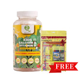 Qaadu Kids Calcium & Vitamin D Gummies + Free Camlin Drawing Kit - Wellness Shoppee