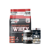 Monster Whey 4.4 lb + Dexter Jackson Creatine + Pole ZMA Combo