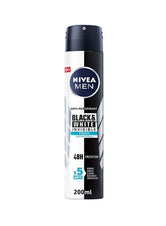 Nivea Men Black And White Invisible Fresh, Antiperspirant For Men, Spray 200ml - Wellness Shoppee