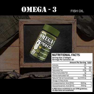 Warzone Omega-3 Fish Oil – 120 Softgels - Wellness Shoppee