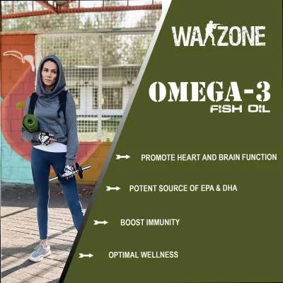 Warzone Omega-3 Fish Oil – 120 Softgels - Wellness Shoppee