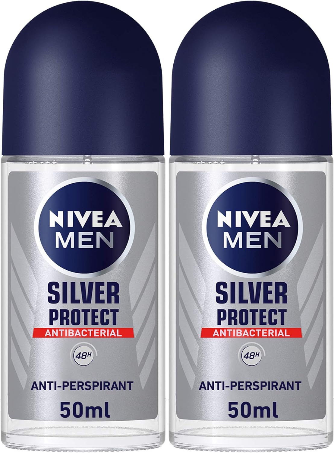 NIVEA MEN Antiperspirant Roll-on for Men, Silver Protect Antibacterial Protection - WELLNESS OFFER
