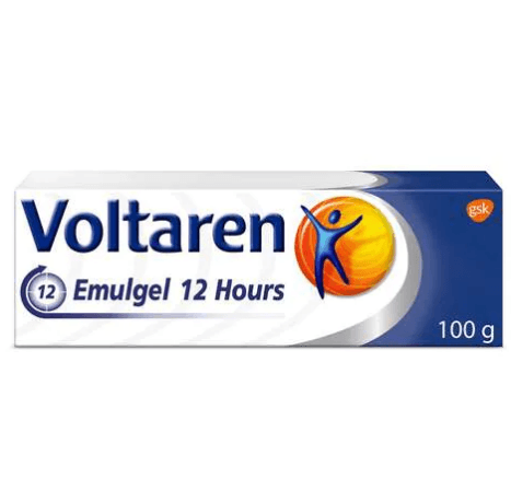 Voltaren Emulgel 12 Hour Muscle Back and Joint Pain relief Diclofenac Diethylamine 23.2 mg/g (2.32%) 100g - Wellness Shoppee