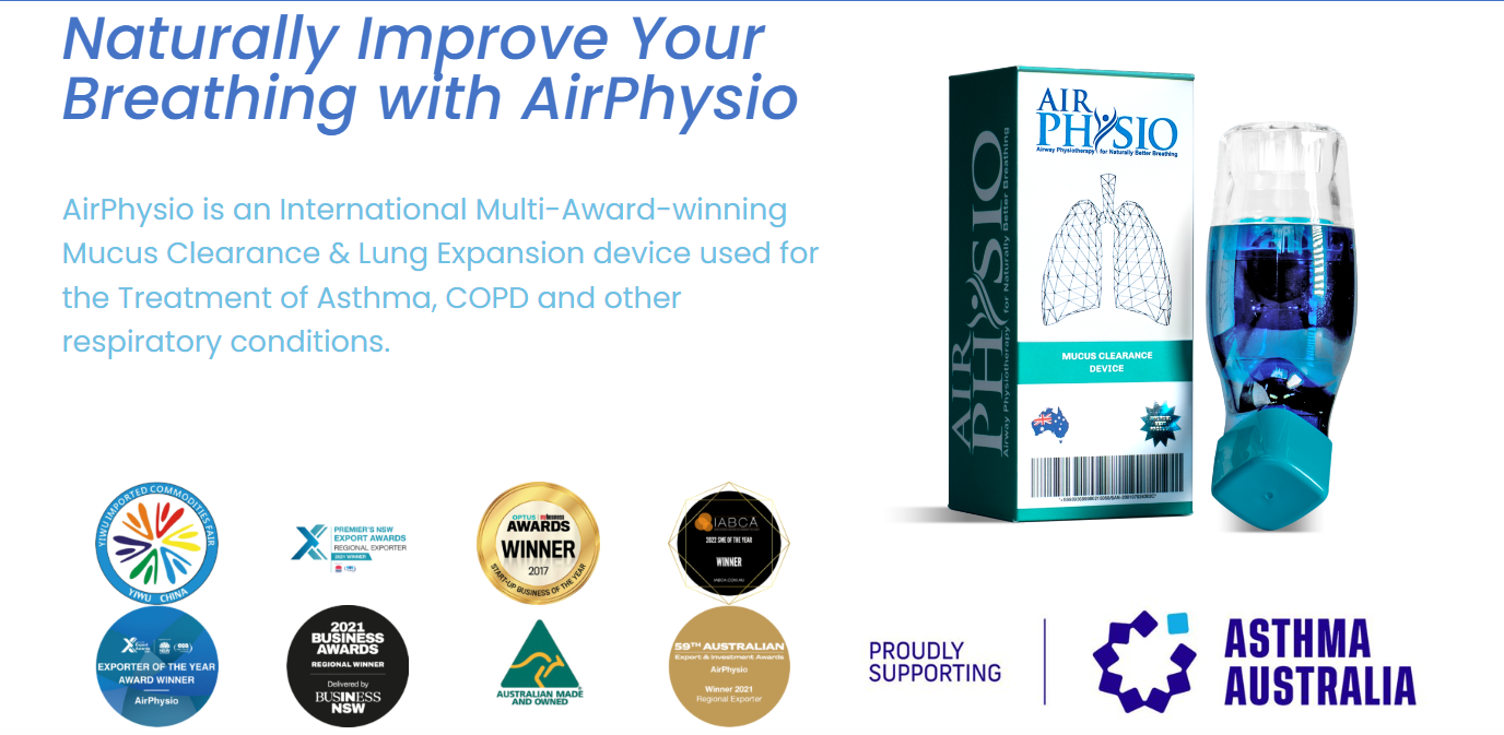 AirPhysio - Average Mucus Clearance & Lung Capacity Device