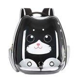 Space Capsule Pet Backpack for Small Dog cat,Ventilate Transparent Cat Backpack for Puppies Traveling, Camping and Hiking,Pet Backpack Airline Approved Travel Carrier Bubble Bag (Black)