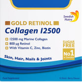 Swedish Nutra Collagen 12500 Gold Retinol 15 Shots 25Ml