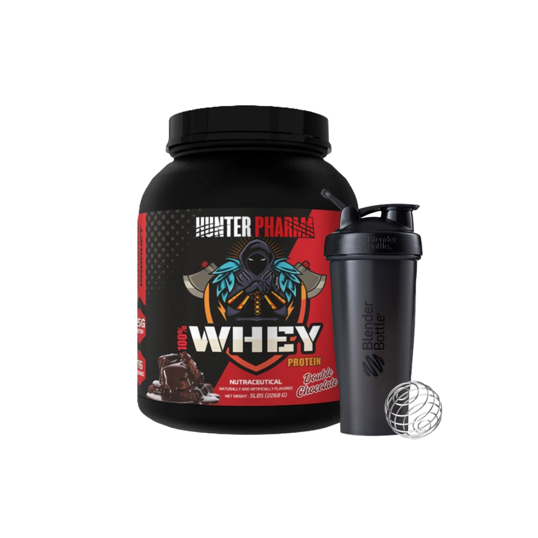 Hunter Pharma 100% Whey Protein 5 lbs with 600 ml Shaker