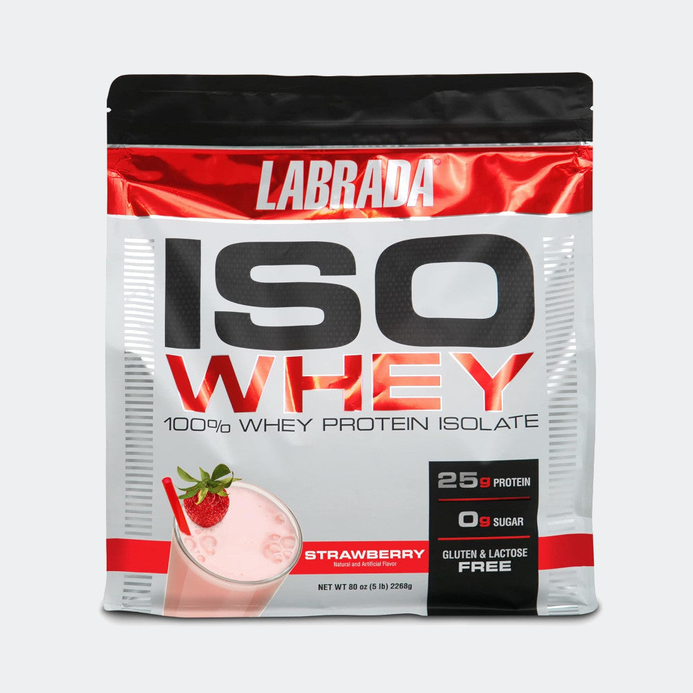 Labrada ISO Whey 100% Whey Protein Isolate 5lb, 25g Protein Post Workout