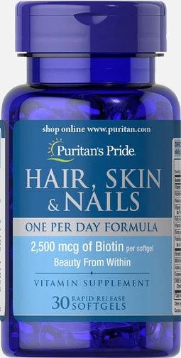 Puritans pride hair skin & nail sftgl 30s - Wellness Shoppee