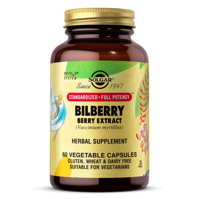 Solgar Sfp Bilberry Berry Extract, 60 Vegetable Capsules - Wellness Shoppee