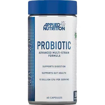 Applied Nutrition Probiotics - Probiotic Complex for Gut Health, Supports Digestion, 10 Billion CFU per Serving, Vegan Supplement (60 Capsul