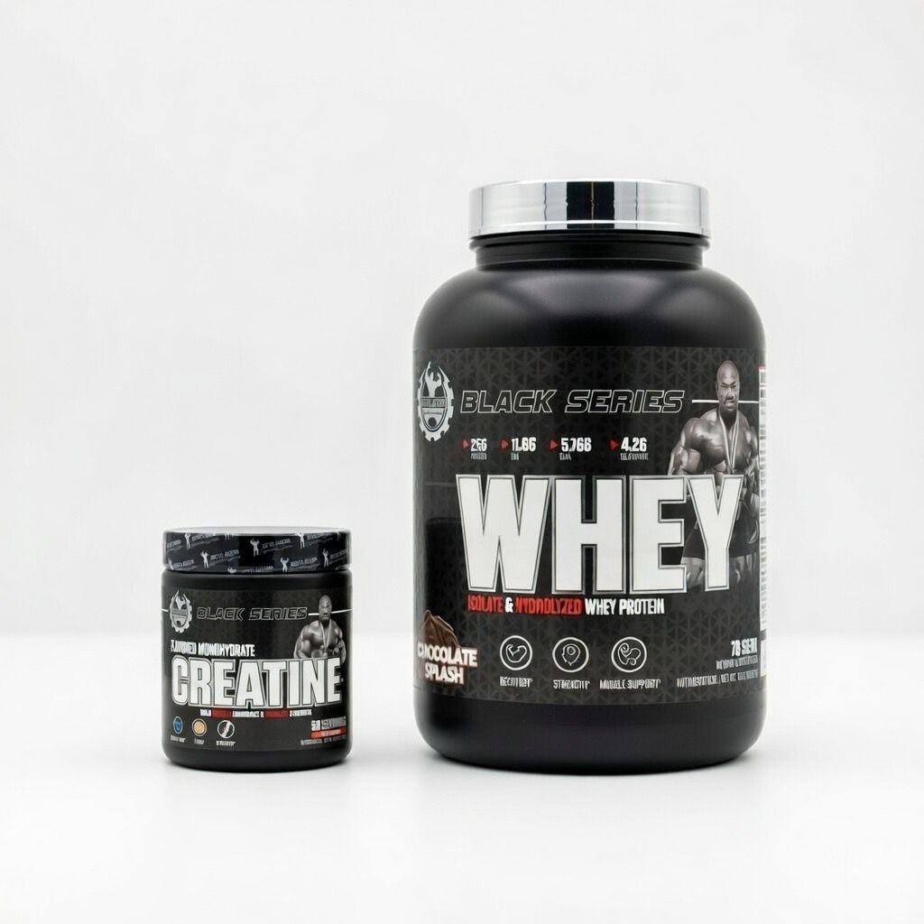 Dexter Jackson Black Series Whey 5 lbs + DEXTER BLACK SERIES CREATINE FLAVOURED MONOHYDRATE 50 SERVINGS