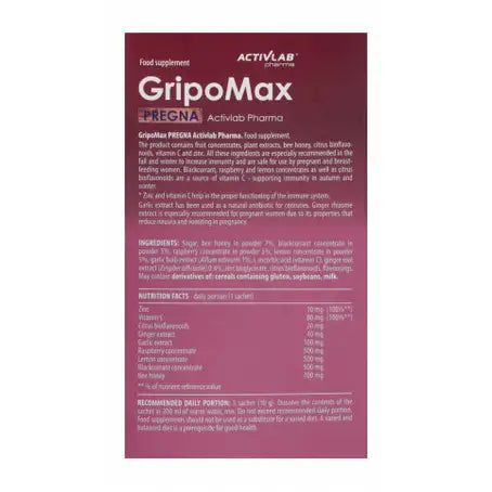 Activlab GripoMax Pregna For Pregnant & Breastfeeding 10 Sachets