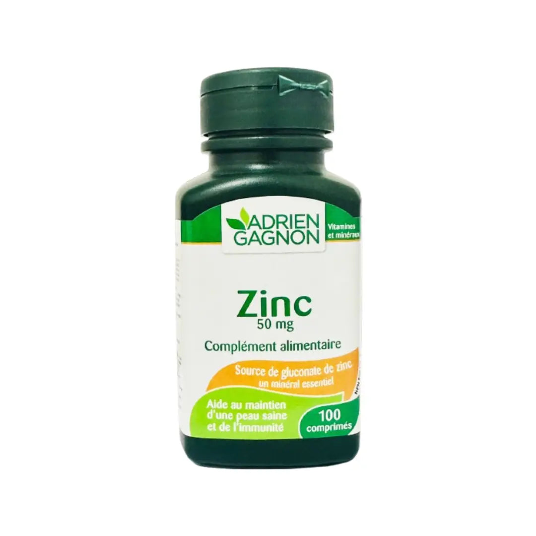 Adrien Gagnon Zinc 50mg, 100 Tablets