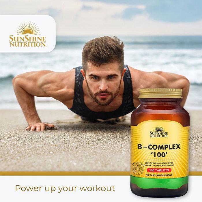 Sunshine Nutrition B-Complex 100 Tablets - Wellness Shoppee