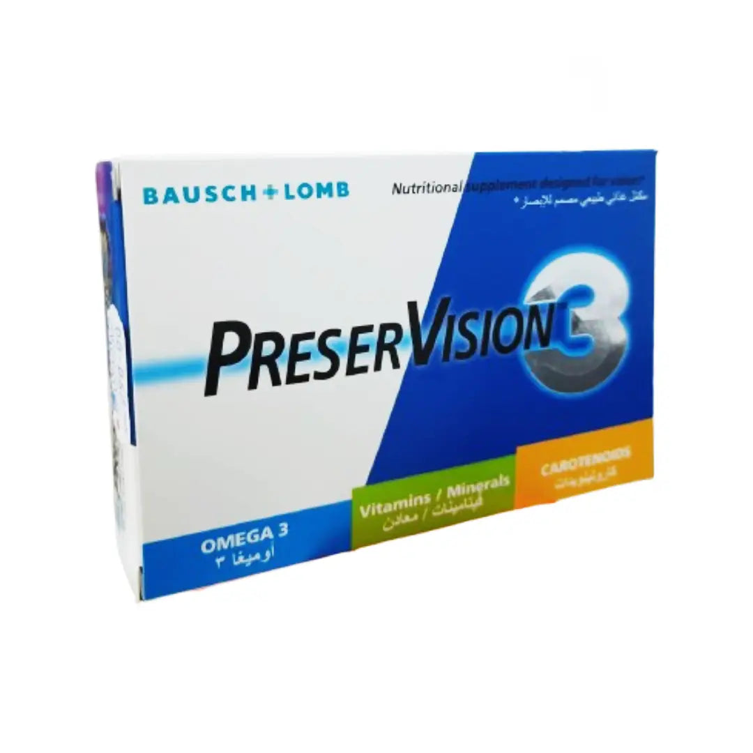 Bausch + Lomb PreserVision 3, 60 Capsules